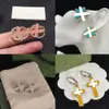 luxe gouden oorringen voor vrouwen G-serie hanger studs eenvoudige ontwerper 925 zilveren naald letter oorhangers met doos liefhebbers verjaardagscadeau oorbel sieraden