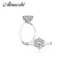 Luxo inteiro de 3 quilates redondos de cut -sona anel de SONA 925 Solid Sterling Silver noivado anel de casamento Anel de casamento Y2351i