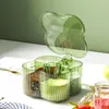 Storage Bottles Spice Box Built-in Four-part Grid High-end Seal Combination Design All-in-one Condiment Container Modern