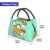 Bags Custom Garfields And Friends Cat Lunch Bag Men Women Thermal Cooler Insulated Lunch Boxes for Office Travel