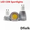 Glödlampor 10st superljust GU10 glödlampa dimbar 110v 220v varm ren cool vit 85-265v 6w 9w 12w cob lampa led spotlight280x