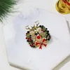 Broches de natal veados broches brooch rena sika fofa bela animal pin pino de jóias de inverno pinos do ano colarinho de presente