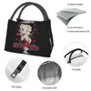 Sacs Animated Boop Bettys Isulatule Lunch Tote Sac pour femmes Anime Cartoon Resictime Filer Thermal Food Boîte à lunch Camping Travel