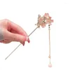 Hair Clips Fashion Chinese Stick Pins For Women Butterfly Flower Star Fresh Handmade Hairpins Charm Jewelry Accessories