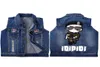 26T Baby Vests Boys Girls Jeans Printed Cartnoon Denim Waistcoats Outerwear Children Cartoon Spring Autumn Clothes Kids Vest Tops1448137