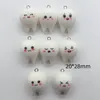 Charmes 10pcs Big Eyes mignons dents dents résine DIY DIY CARTOON BROUPE DE MORGINE CHECKECHAIN ​​PENDANT BIELLIE FAITES