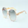 19 years luxury round frame diamond sunglasses T19900692 retro fashion golden hat stainless steel diamond temples decorative sungl229v