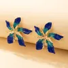 Stud Earrings Multi Layer Alloy Flower Personalized Trend Fashionable And Earringschristmas