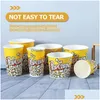 Geschenkverpackung Popcorn Boxes Box Night Movie Party Container Candy Container Bucket Treat Wiederverwendbares Theaterzubehör Buckets Halter Drop OTSSV