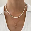 Colliers pendants vintage jesus croix cristal boutt