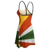 Sukienki Casual Seszeles Seszelois Flag National of Graphic Cool Exotic Woman's Dress Women's