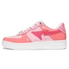 2024 Novo padrão SK8 Sapatos casuais couro envernizado cáqui tubarão preto camurça salto masculino feminino tênis ABC Camo Combo branco azul rosa sapatos plataforma caminhada sapatos de corrida