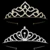 Nowy mody kryształ barrettes Bridal Kid Girls Tiary i korony Pasmowe opaski na strzępy dla kobiet Bride Wedding Hair Akcesoria