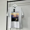 O-Neck Oversize Printing Cotton 1 White Apricot High Quality T Shirt Breathable Short Sleeve