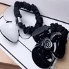 6 5CM black and white Acrylic hair ring Camellia rubber bands head rope for Ladys collection Fashion classic Items Jewelry headdre2819