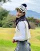 ゴルフベスト女性服レジャースポーツゴルフファッション女性服スリムベスト早春リトルラムショート