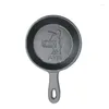 Pans 8cm Cast Iron Mini Omelette Pan Non-Stick Dumpling Divine Frying Breakfast