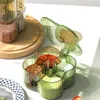 Storage Bottles Spice Box Built-in Four-part Grid High-end Seal Combination Design All-in-one Condiment Container Modern