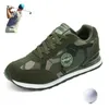 Shoes Lovers Camouflage Green Golf Shoes Outdoor Grass Walking Nonslip Sneakers Trend Golf Training Men Women Golfing Sneakers