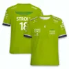 T-shirt da uomo Aston Martin F1 Team Green T-shirt personalizzata Spanish Racing Formula One T-shirt traspiranti di alta qualità Magliette per uomo Camicia