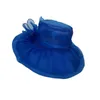 Brede rand hoeden zomer charmante hoed thee feest zon casual mesh fascinators voor rekwisieten prom cocktailreizen