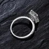 Halsketten Pansyssen 18K Weißgold Hochzeit erzeugt Moissanit Diamant Ohrringe Ring Schmuck Sets Solid Silber 925 Fein Schmuck Geschenke