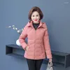 Women's Trench Coats Plus Size Clothing For Women Middle-aged And Elderly Mothers Wear Thick Pure Color Cotton Jackets Winter