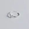 Echte 925 Sterling Silber Love Heart Ring Frauen minimalistische Mode Süßes Schüler Juwelierparty Geburtstagsgeschenk 2105072464