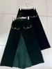 Designer Women Skirt Abbigliamento per donne di qualità estiva alta tasca alta tasca in vita e grande swing lunghe overkirt 22 DEC Nuovo