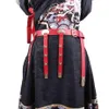 Riemen hanfu riem mannen dames lederen legering oude cosplay accessoires rood zwart voor216k