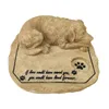 Pet Memorial Stones für Hunde Grabmarkes Garten Outdoor Grabstein oder Innenausstellungen Geschenke 231222