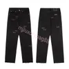 Jeans Denim Designer Jean Homme Noir Haut de Gamme Qualité Jambe Droite Design Rétro Rue Pantalon De Sport Décontracté Violet Jeans Jogging