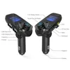 Bluetooth Car Kit T11 LCD Hands- A2DP 5V 2.1A USB Charger FM Sändare Wireless Modator O Musikspelare med paket släppleverans AU DHCX4