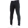 Jeans masculin simple homme couleur continue décontractée pantalon de jean mâle saisons printemps automne maigre pantalon de taille haute