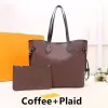 2 PCS Set Bolsos de diseño de lujo Bolsos para mujeres Damas Bolsas Messenger Bag Complemento Billetera Embrague Moldista Femenina Femenina