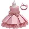 Kids Designerin kleine Mädchen Kleider Kopfbedeckungskleid Cosplay Sommerkleidung Kleinkinder Kleidung Babykinder Mädchen rot rosa blau grün sommer sommer r4jl#