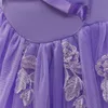 Kids Designer Girl's jurken Jurk Cosplay Zomerkleding Toddlers Kleding Baby Childrens Girls Purple Pink Summer Jurk G698#