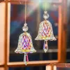 Julekorationer Crystal Rainbow Maker Indoor Window Prism Bells Tree Hanging Pendant Ornament Garden Drop Delivery Home Festi OT4R0