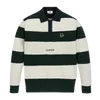 Golf Clothing Men's Ball Uniform 24 Spring Golf Logo Polo Collar Stripes Color Matching Long-Sleeved Sweater