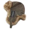 BAPS BALL HT4241 Cappello bombardiere Nuovi uomini caldi spessi donne cappello di pelliccia russa maschio PU PU PU ILL TAPPER TAPPER CAP CAPPO INVERNO USHANKA J231223