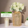 Fleurs décoratives 33 cm de fleur artificielle Hortensia Hortensia White Wedding Small Bouquet Fake for Party DIY Decoration