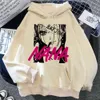 Nyaste nana anime hoodies svart sten grafisk tryckt huva tröjor unisex haruku sport pullover hip hop lös streetwear