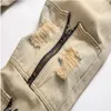 メンズジーンズのデザイナーメンパンツメンズスリムフィットエラスティック刺繍ファッションスキニージャンスタイルキャットホワイトニング壊れた穴のデニムズーリー28-38W2691TWL