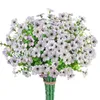 Fleurs décoratives Artificiel Daisy Decor Silk Flower Bunch Bouquet Faux for Wedding Home Party