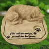 Pet Memorial Stones für Hunde Grabmarkes Garten Outdoor Grabstein oder Innenausstellungen Geschenke 231222