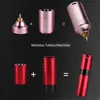 Machine Wireless Tattoo Hine Pen Set Coreless Motor Gun met 1300 mAh Dual Battery Tattoo Power Permant Makeup Hine Tattoo Pen Kit