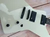 Guitare électrique irrégulière, blanc crème, pick-up actif EMG, incrustation du majeur, en stock, paquet de foudre