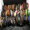 Ganze 100pcs viele verschiedene gemischte Mode echte Leder Surfer Manschettenschmuck Armbänder für Mann Frauen Geschenk281u