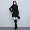 Casual Dresses W4M 2023 Autumn Winter Small Fragrance Suit Temperament Age Reduction Short Slim Black Kjol Two-Piece Set Half Dress