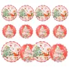 Dîner jetable 1 Set 20pcs Papier de Noël DÉCORATIONS DE PARTÉ (COULEUR ASSORTÉ)